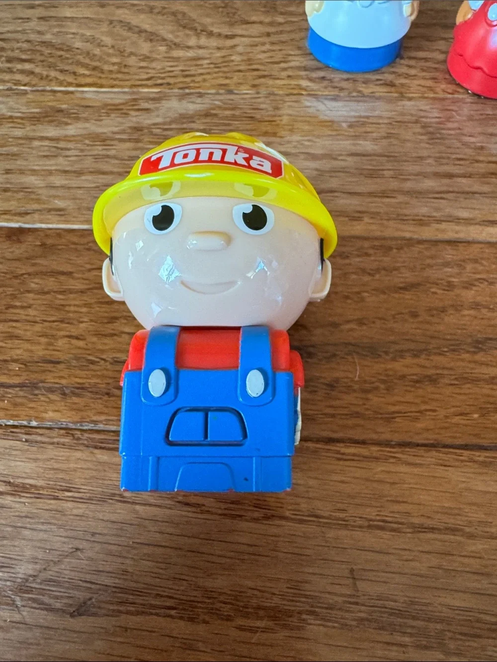 Tonka Set of Three Kids Figures in Yellow, Blue, Red mega blocks